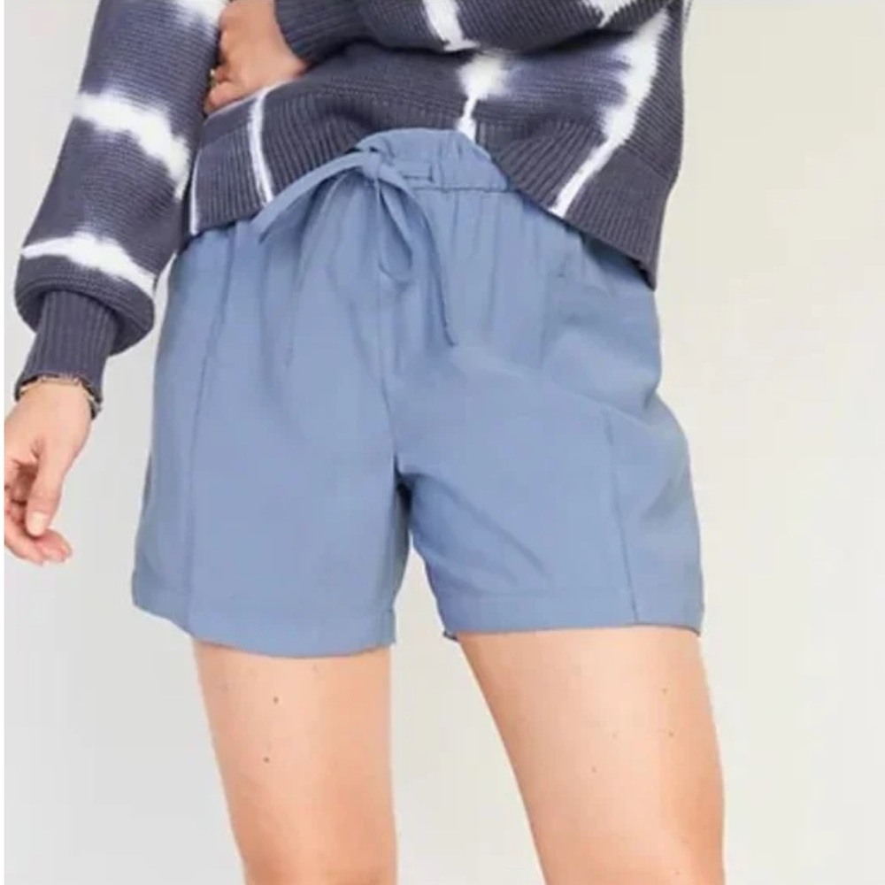 Old Navy Light Blue High-Waist Casual Shorts